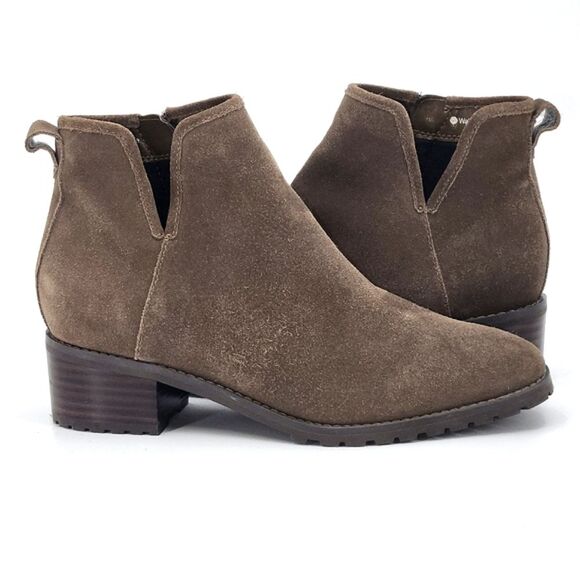 Blondo Sawyer Waterproof and Seamed Sealed Suede Ankle Boots Womens Size 7.5 - Picture 1 of 9